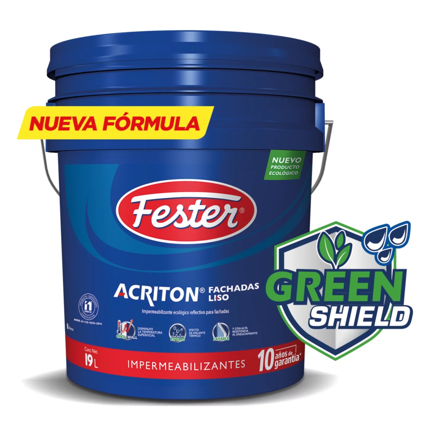 FESTER ACRITON GREEN SHIELD FACHADAS LISO 19 LTS