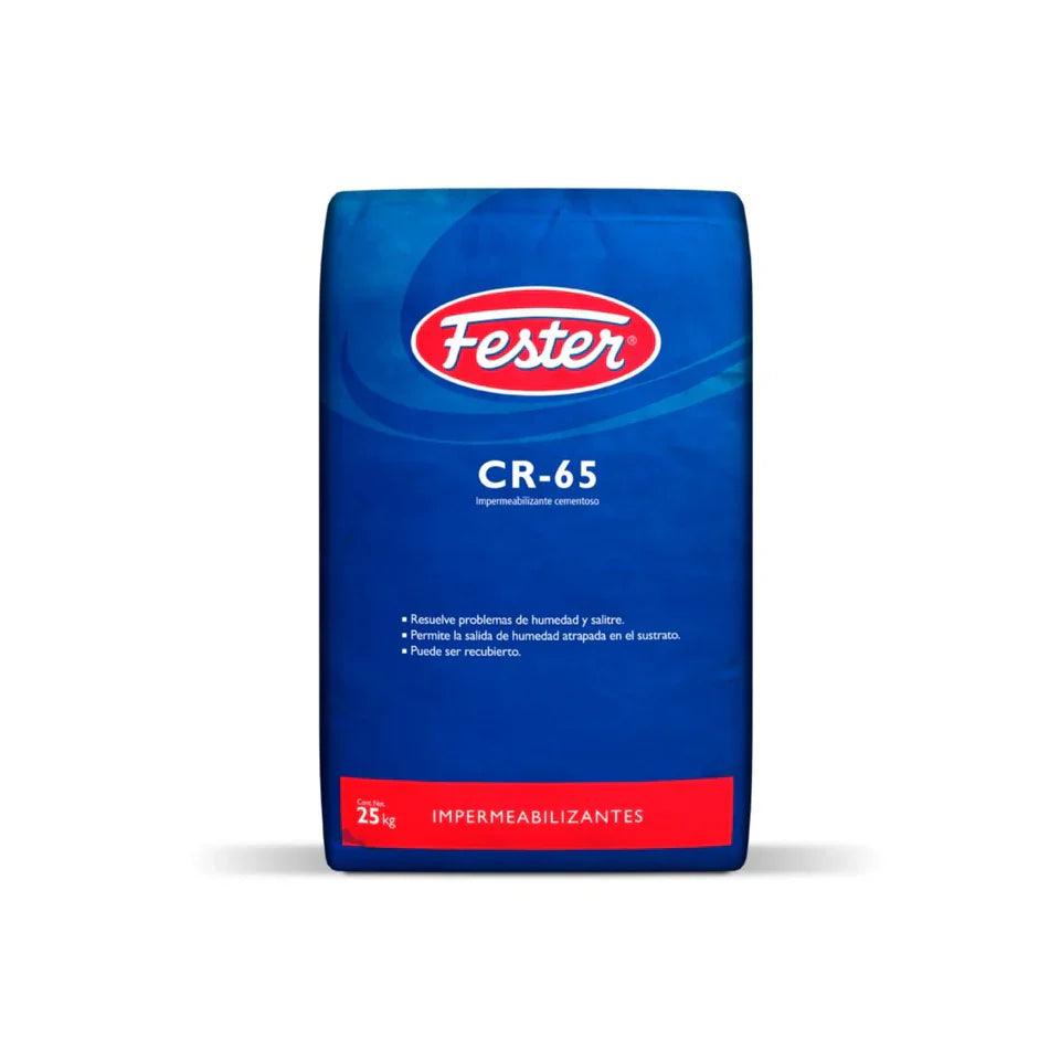 FESTER CR-65 iMPERMEABILIZANTE CEMENTOSO GRIS 25 KG