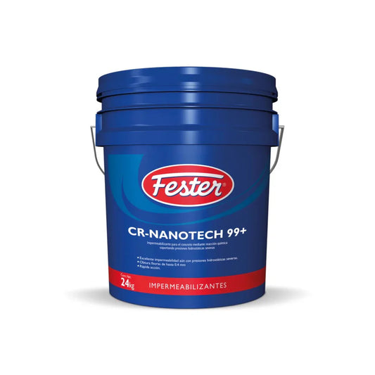 FESTER CR-NANOTECH 99 + IMPERMEABILIZANTE PARA CONCRETO GRIS CUBETA 24 KG