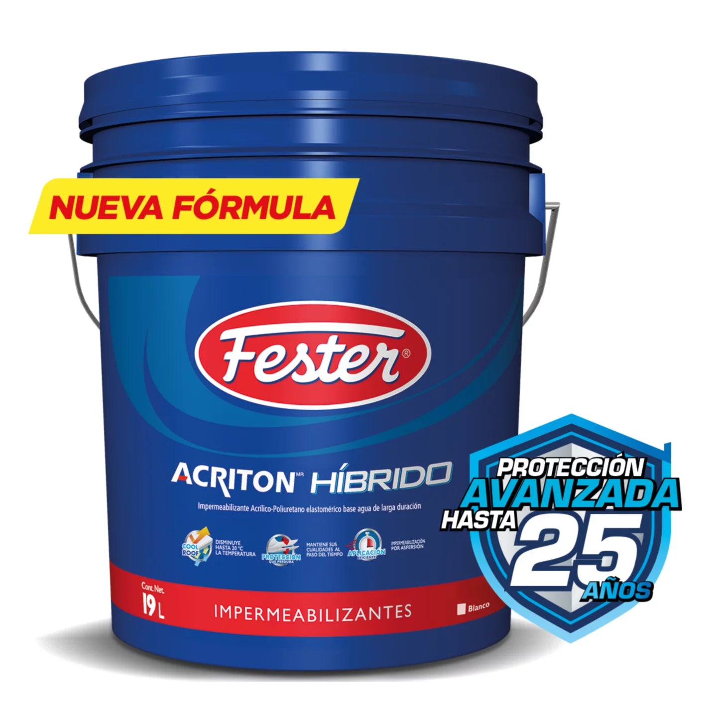 FESTER ACRITON HIBRIDO 19 LTS COLOR BLANCO